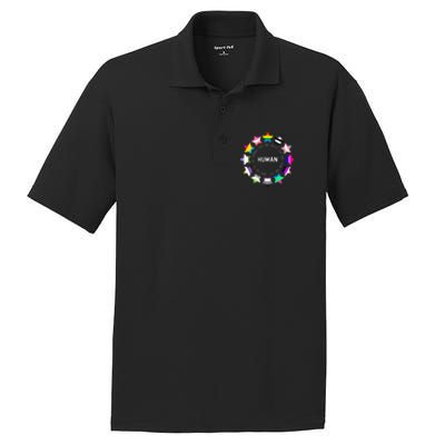 Human Pride Design Human Lgbtq Flag PosiCharge RacerMesh Polo