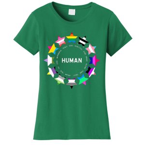 Human Pride Design Human Lgbtq Flag Women's T-Shirt