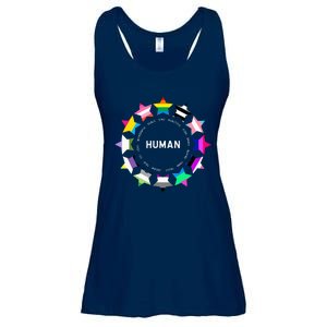 Human Pride Design Human Lgbtq Flag Ladies Essential Flowy Tank