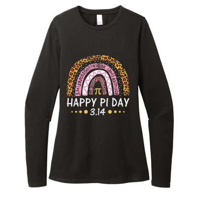 Happy Pi Day Mathematic Math Teacher Gift Leopard Womens CVC Long Sleeve Shirt