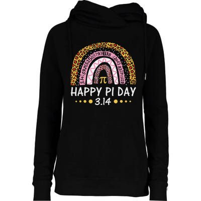 Happy Pi Day Mathematic Math Teacher Gift Leopard Womens Funnel Neck Pullover Hood