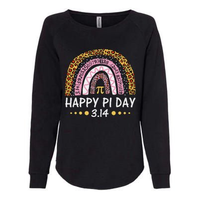 Happy Pi Day Mathematic Math Teacher Gift Leopard Womens California Wash Sweatshirt