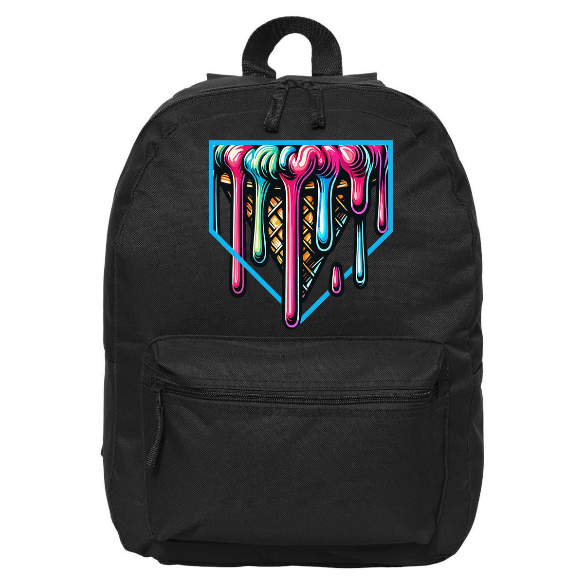 Home Plate Drip Ice Cream Softball & Baseball 16 in Basic Backpack