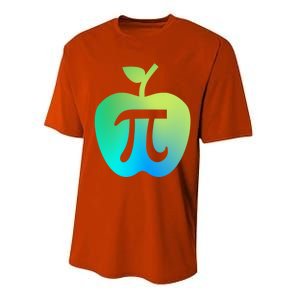 Happy Pi Day Cute Apple Pie 3 14 Funny Science Math Teacher Great Gift Performance Sprint T-Shirt