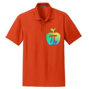 Happy Pi Day Cute Apple Pie 3 14 Funny Science Math Teacher Great Gift Dry Zone Grid Polo