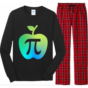 Happy Pi Day Cute Apple Pie 3 14 Funny Science Math Teacher Great Gift Long Sleeve Pajama Set