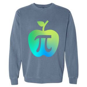 Happy Pi Day Cute Apple Pie 3 14 Funny Science Math Teacher Great Gift Garment-Dyed Sweatshirt