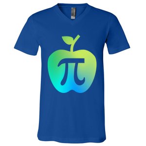 Happy Pi Day Cute Apple Pie 3 14 Funny Science Math Teacher Great Gift V-Neck T-Shirt