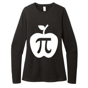 Happy Pi Day Cute Apple Pie 3 14 Funny Science Math Teacher Meaningful Gift Womens CVC Long Sleeve Shirt