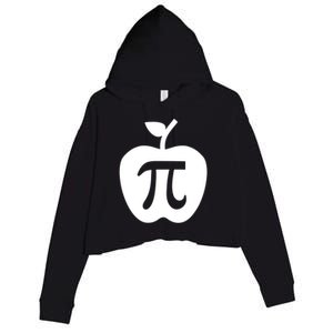 Happy Pi Day Cute Apple Pie 3 14 Funny Science Math Teacher Meaningful Gift Crop Fleece Hoodie