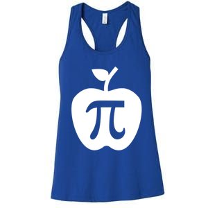 Happy Pi Day Cute Apple Pie 3 14 Funny Science Math Teacher Meaningful Gift Women's Racerback Tank