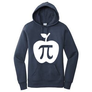 Happy Pi Day Cute Apple Pie 3 14 Funny Science Math Teacher Meaningful Gift Women's Pullover Hoodie