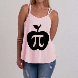 Happy Pi Day Cute Apple Pie 3 14 Funny Science Math Teacher Meaningful Gift Women's Strappy Tank