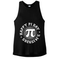 Happy Pi Day 3 1459265 Math Geek Nerd Gift Ladies PosiCharge Tri-Blend Wicking Tank