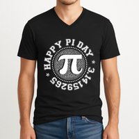 Happy Pi Day 3 1459265 Math Geek Nerd Gift V-Neck T-Shirt