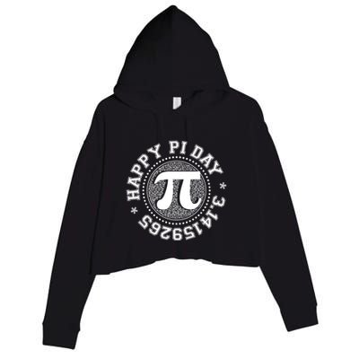Happy Pi Day 3 1459265 Math Geek Nerd Gift Crop Fleece Hoodie