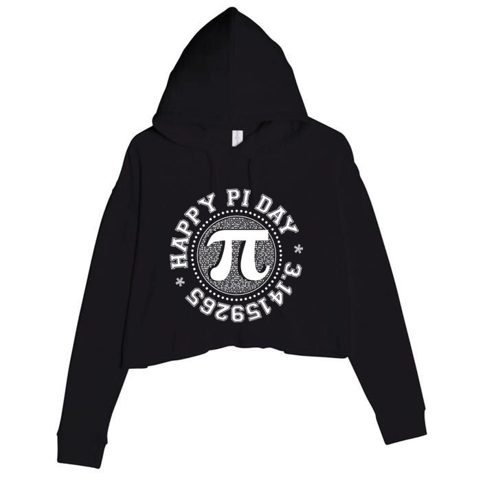 Happy Pi Day 3 1459265 Math Geek Nerd Gift Crop Fleece Hoodie
