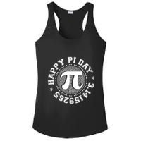 Happy Pi Day 3 1459265 Math Geek Nerd Gift Ladies PosiCharge Competitor Racerback Tank