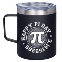 Happy Pi Day 3 1459265 Math Geek Nerd Gift 12oz Stainless Steel Coffee Mug