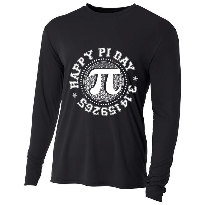 Happy Pi Day 3 1459265 Math Geek Nerd Gift Cooling Performance Long Sleeve Crew