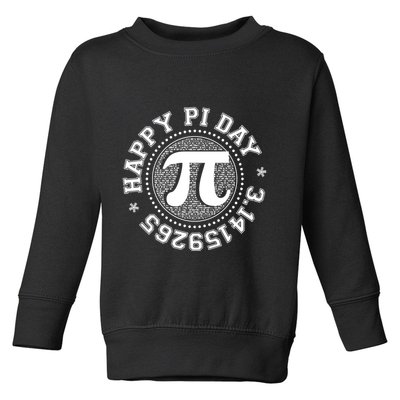 Happy Pi Day 3 1459265 Math Geek Nerd Gift Toddler Sweatshirt