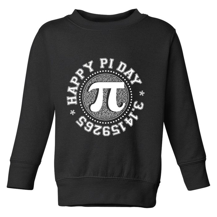 Happy Pi Day 3 1459265 Math Geek Nerd Gift Toddler Sweatshirt