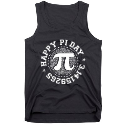 Happy Pi Day 3 1459265 Math Geek Nerd Gift Tank Top
