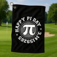 Happy Pi Day 3 1459265 Math Geek Nerd Gift Golf Towel