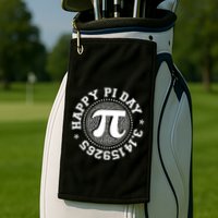 Happy Pi Day 3 1459265 Math Geek Nerd Gift Golf Towel