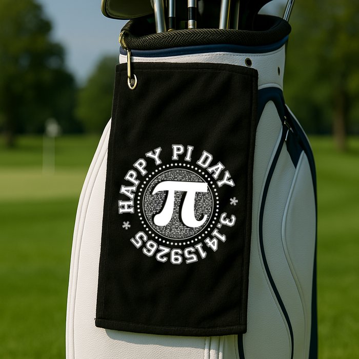 Happy Pi Day 3 1459265 Math Geek Nerd Gift Golf Towel