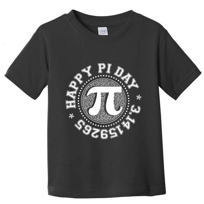 Happy Pi Day 3 1459265 Math Geek Nerd Gift Toddler T-Shirt