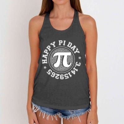 Happy Pi Day 3 1459265 Math Geek Nerd Gift Women's Knotted Racerback Tank