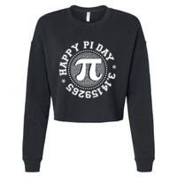 Happy Pi Day 3 1459265 Math Geek Nerd Gift Cropped Pullover Crew