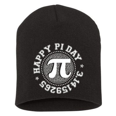 Happy Pi Day 3 1459265 Math Geek Nerd Gift Short Acrylic Beanie