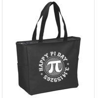 Happy Pi Day 3 1459265 Math Geek Nerd Gift Zip Tote Bag