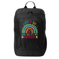 Happy Pi Day And Yes It's My Birthday Math Teacher Rainbow City Backpack