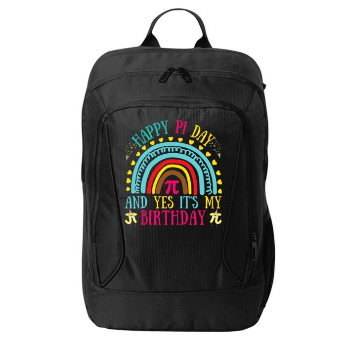 Happy Pi Day And Yes It's My Birthday Math Teacher Rainbow City Backpack