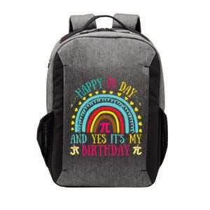 Happy Pi Day And Yes It's My Birthday Math Teacher Rainbow Vector Backpack