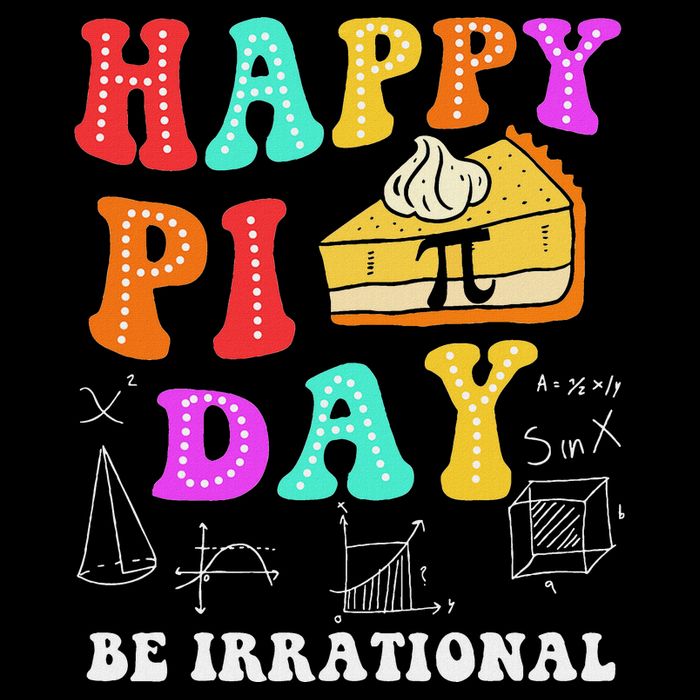 Happy Pi Day Be Irrational Funny Math Lover Teachers Pi Day 7-Panel Snapback Hat