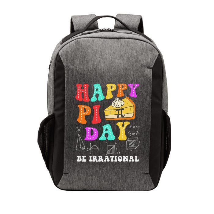 Happy Pi Day Be Irrational Funny Math Lover Teachers Pi Day Vector Backpack