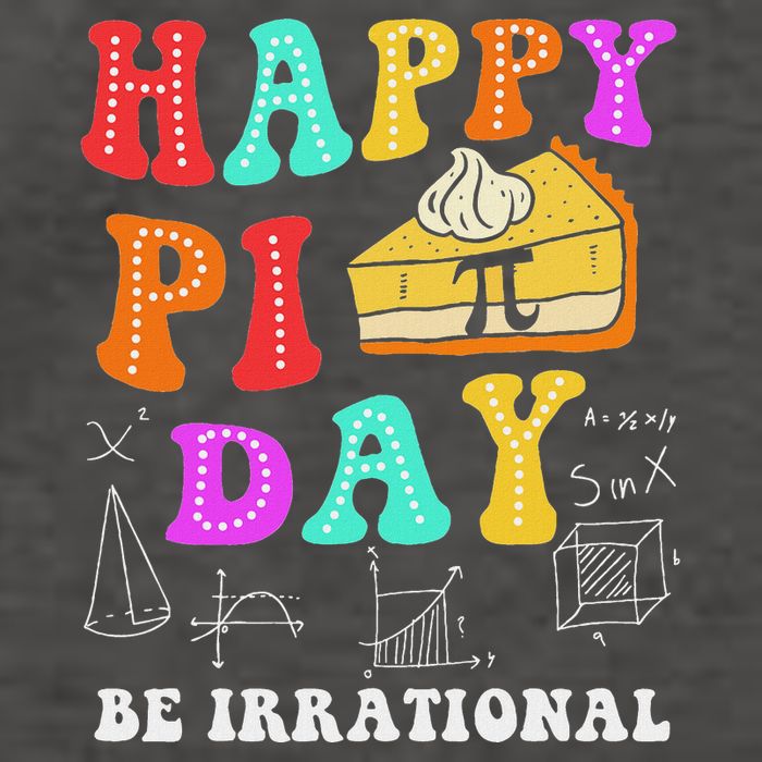 Happy Pi Day Be Irrational Funny Math Lover Teachers Pi Day Vector Backpack