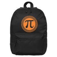Happy Pi Day Pi Symbol Mathematics Geek Science Lover .Png 16 in Basic Backpack