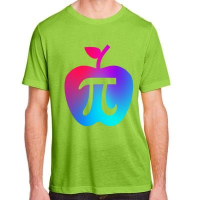 Happy Pi Day Cute Apple Pie 3 14 Funny Science Math Teacher Gift Adult ChromaSoft Performance T-Shirt