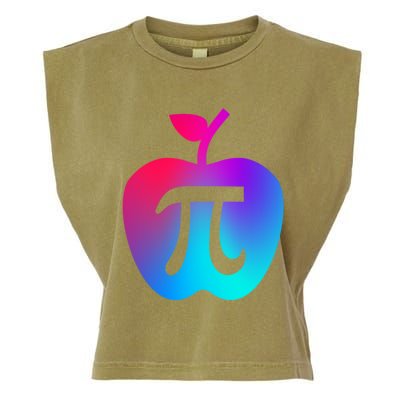 Happy Pi Day Cute Apple Pie 3 14 Funny Science Math Teacher Gift Garment-Dyed Women's Muscle Tee