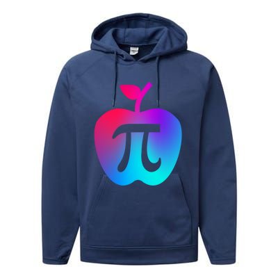 Happy Pi Day Cute Apple Pie 3 14 Funny Science Math Teacher Gift Performance Fleece Hoodie