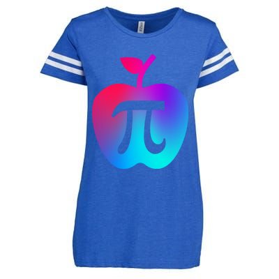 Happy Pi Day Cute Apple Pie 3 14 Funny Science Math Teacher Gift Enza Ladies Jersey Football T-Shirt