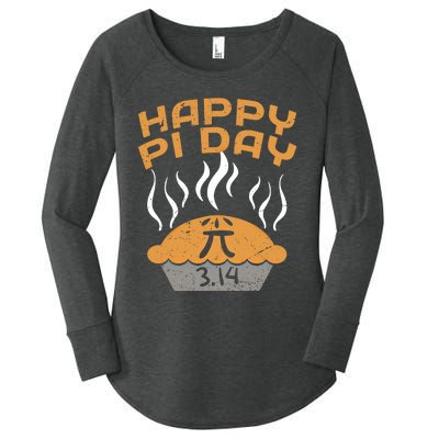 Happy Pi Day Celebrate Pi Day March 14 Math Lover Funny Gift Women's Perfect Tri Tunic Long Sleeve Shirt