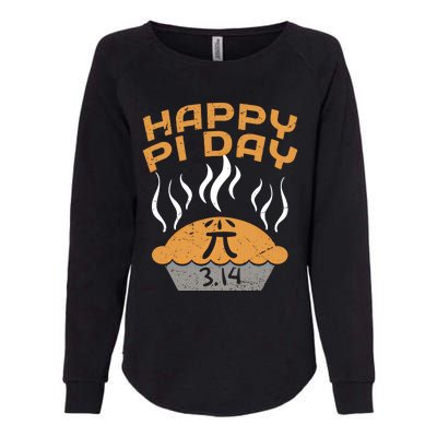 Happy Pi Day Celebrate Pi Day March 14 Math Lover Funny Gift Womens California Wash Sweatshirt