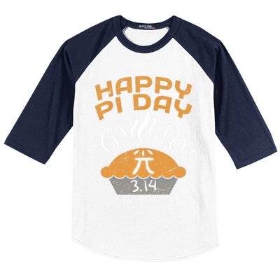 Happy Pi Day Celebrate Pi Day March 14 Math Lover Funny Gift Baseball Sleeve Shirt