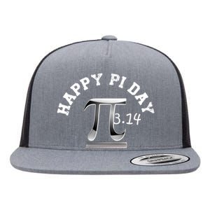 Happy Pi Day March 14 Science Number Symbole Math Teacher Meaningful Gift Flat Bill Trucker Hat